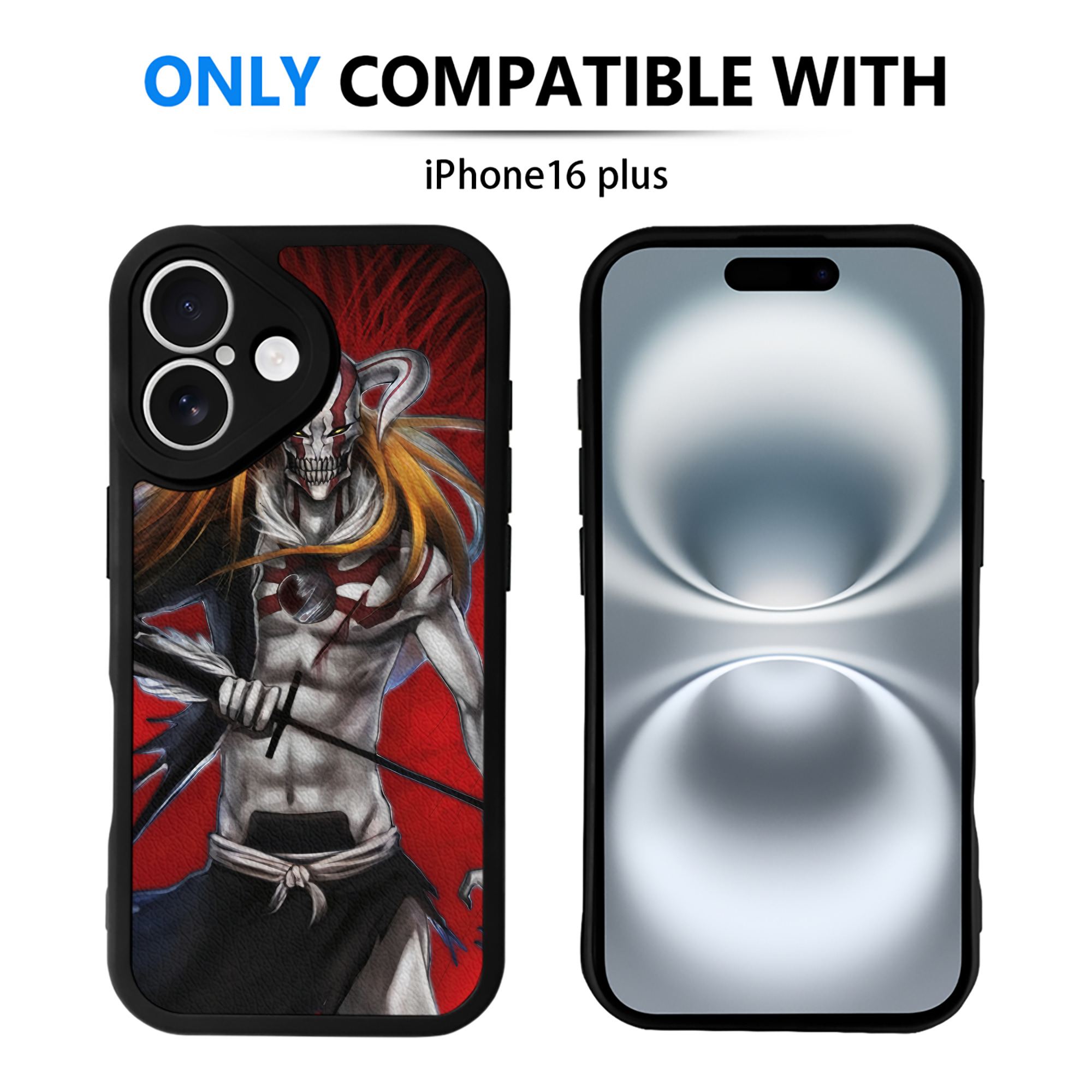 （画像用） ブリーチ BLEACH 【iPhone 16シリーズ対応】シリコンスマホケース（レザー調） 材質：シリコン